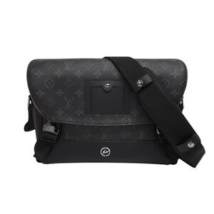 LOUIS VUITTON Messenger Voyage Monogram Fraent Shoulder Bag by Hiroshi Fujiwara